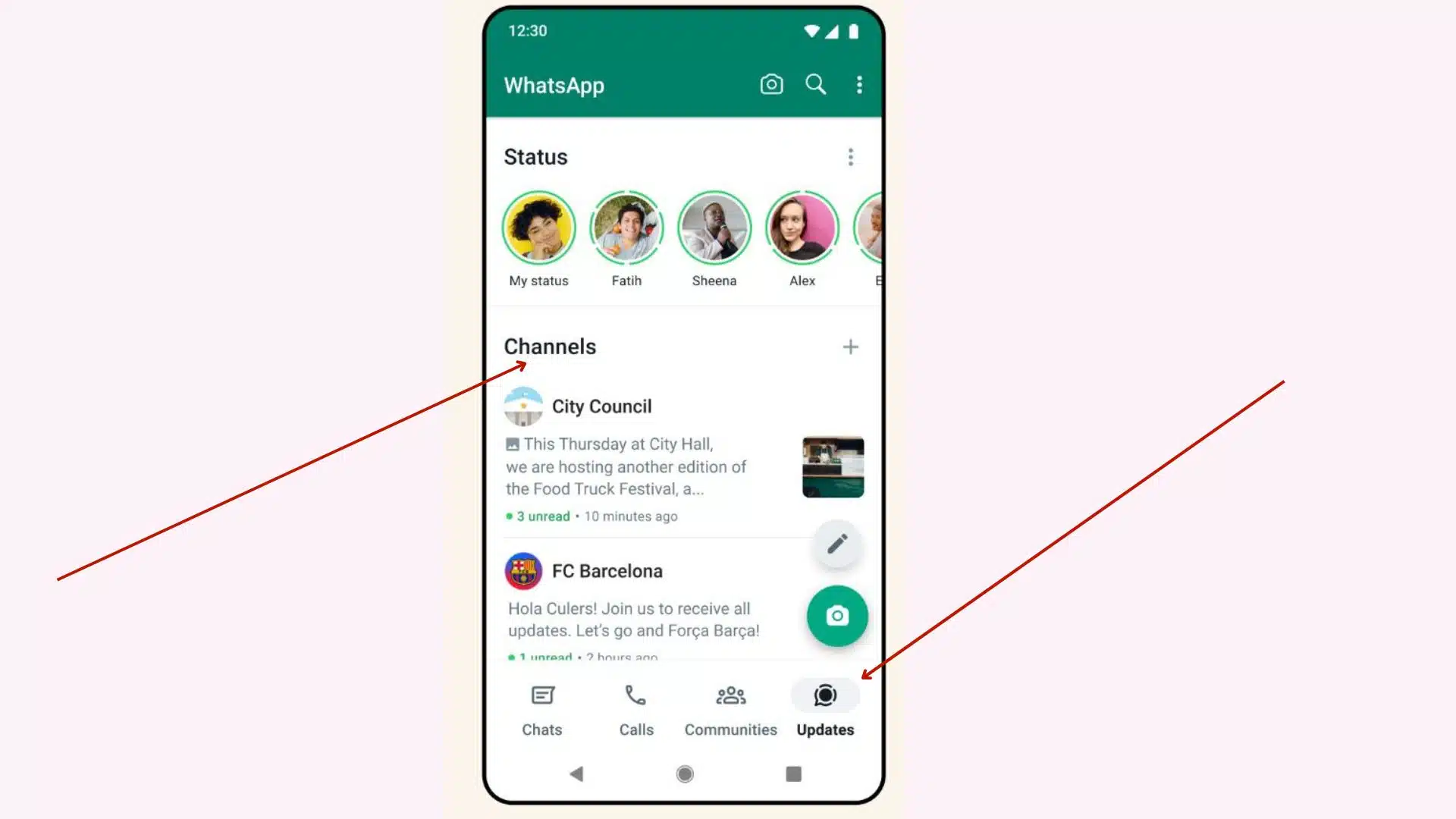 Whatsapp Channels feature