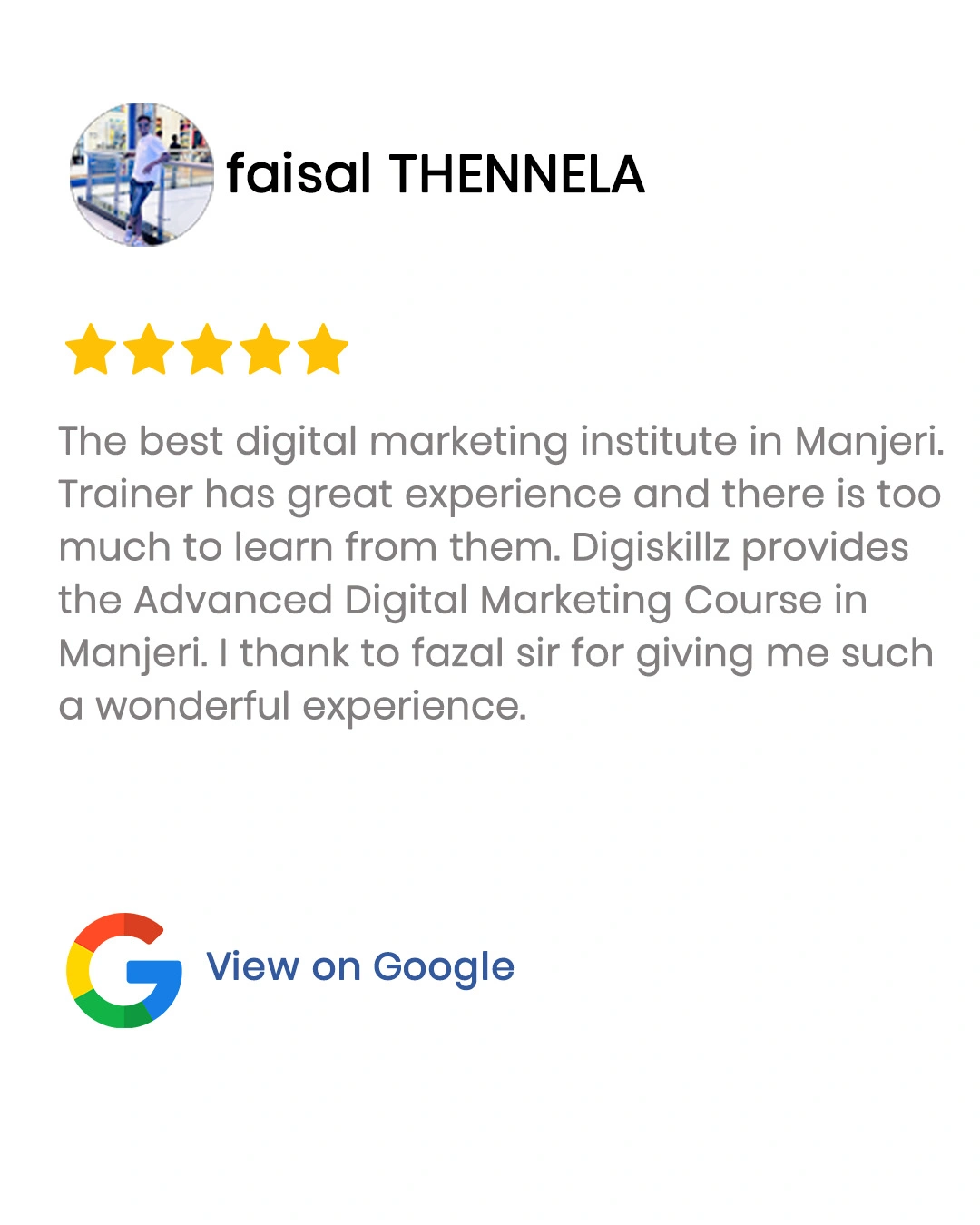 Manjeri Landing Page 50 Faisal review