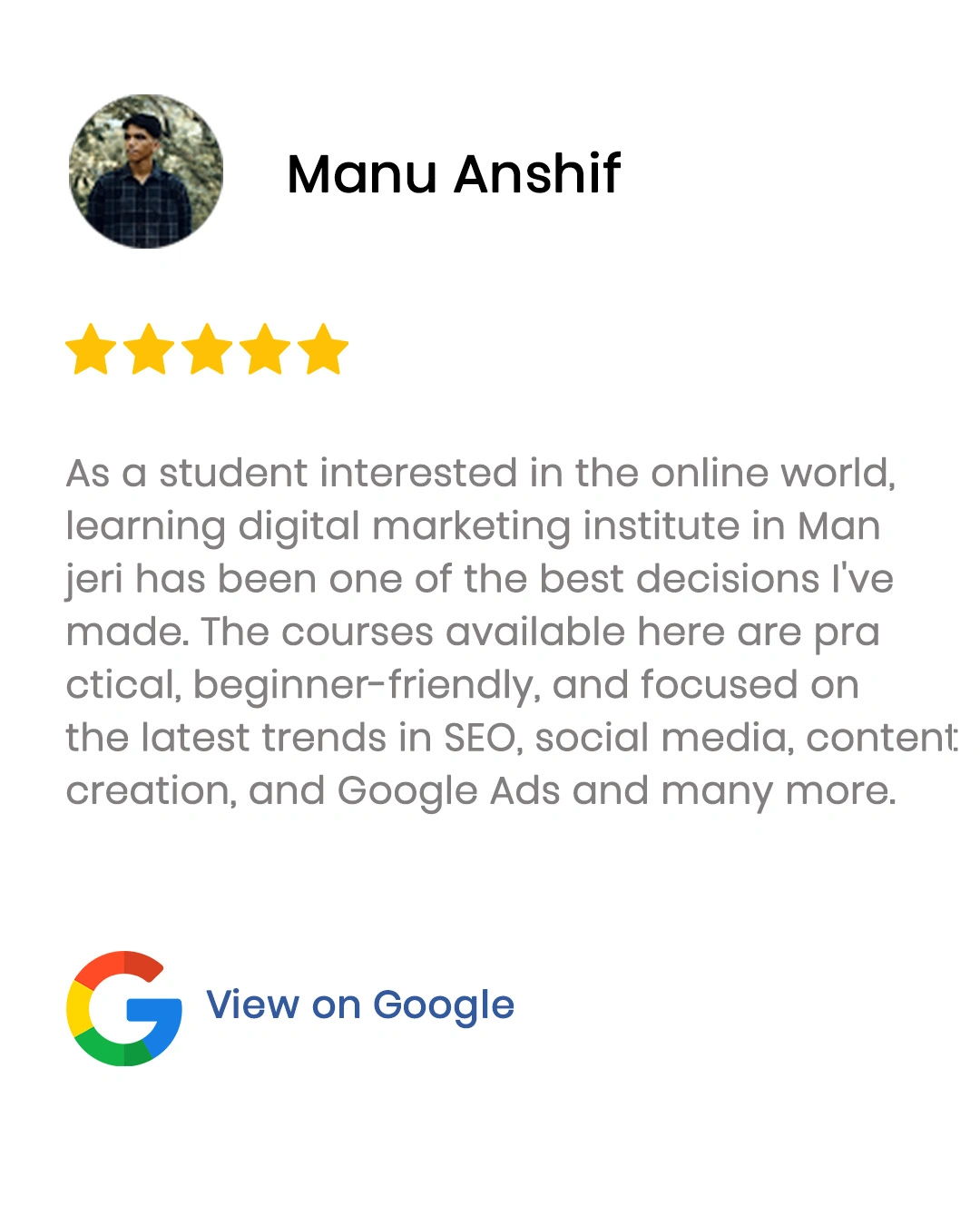 Manjeri Landing Page 47 anshif review