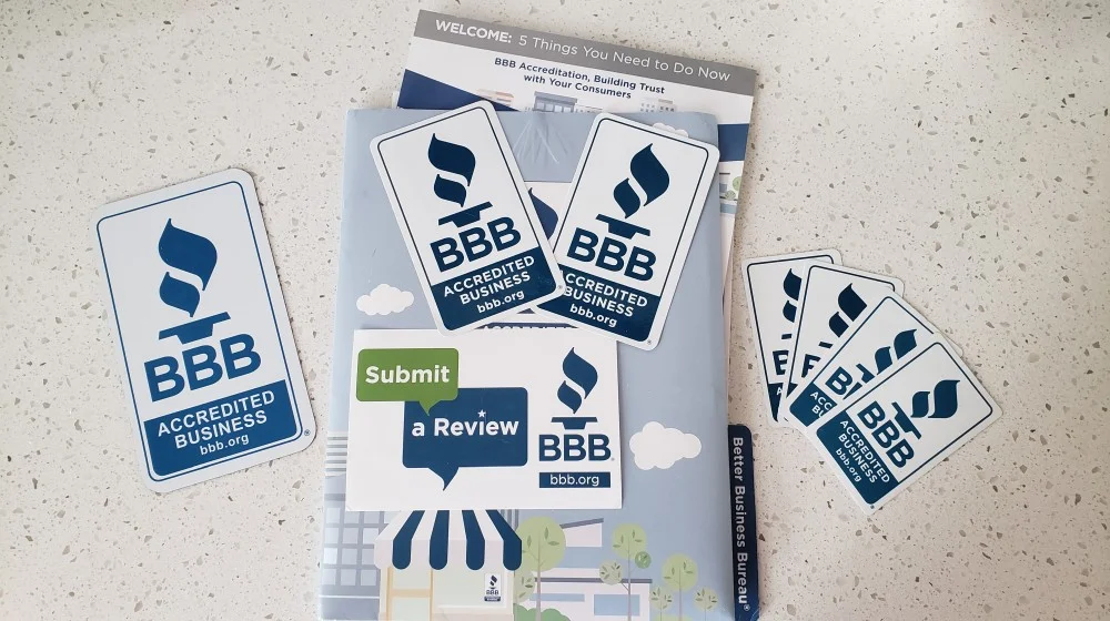 bbb accredited welcome packet