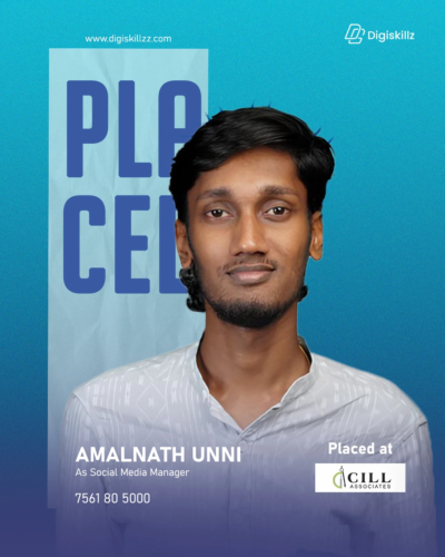 Amalnath — DigiSkillz Kochi digital marketing graduate job placement