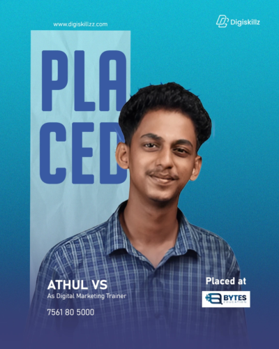 Athul — DigiSkillz Kochi digital marketing graduate job placement success